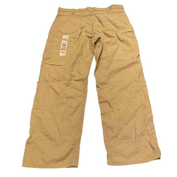 CARHARTT MEN'S FR MIDWEIGHT CANVAS JEAN LOOSE FIT GOLDEN KHAKI NEW 40 X 30 - Picture 4 of 8